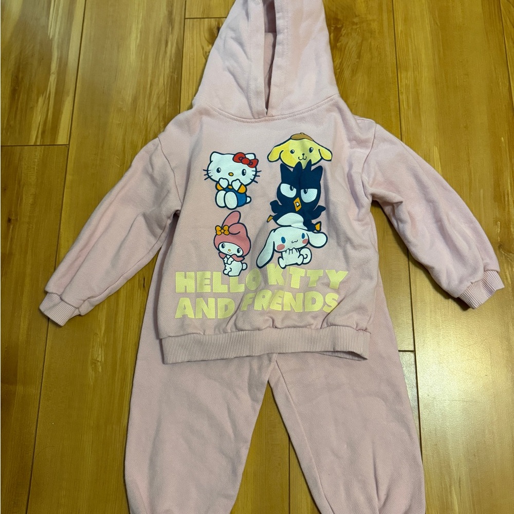 Zara Kid’s Sanrio Fleece Lined Hoodie Set
